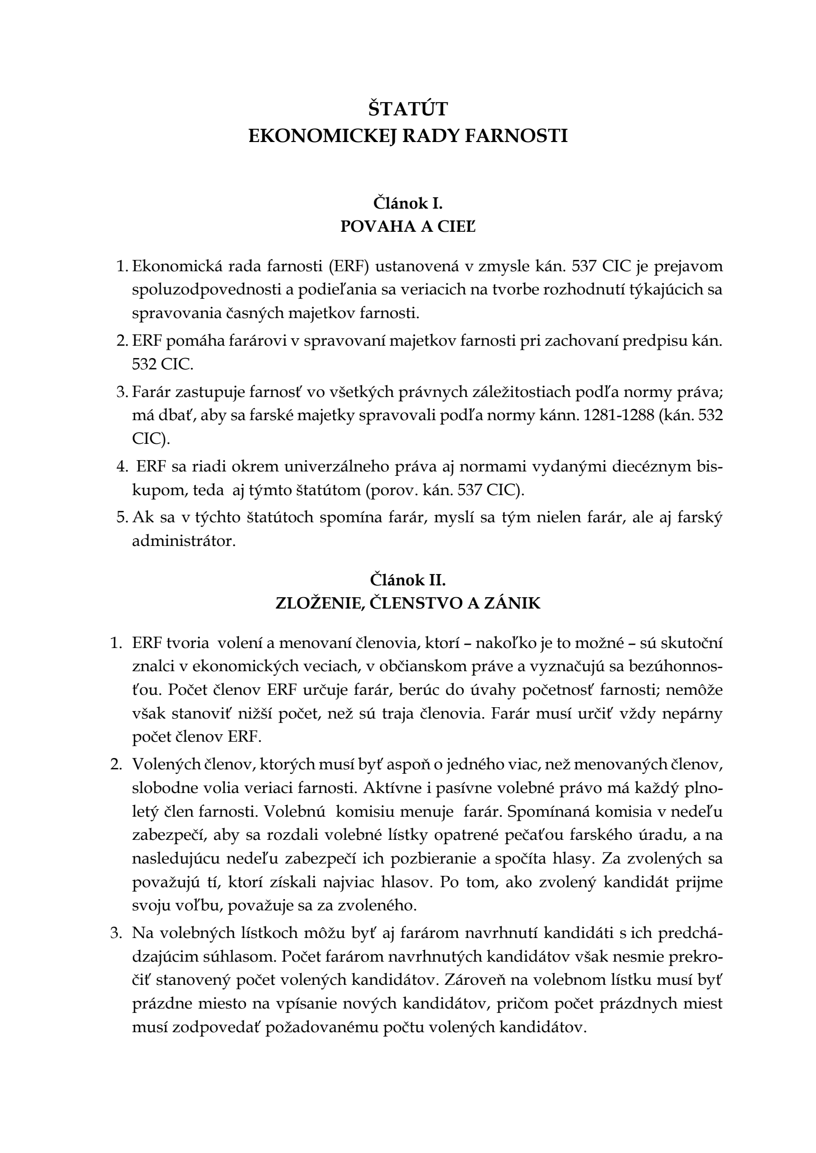 Štatút Ekonomickej rady farnosti.pdf - strana 1