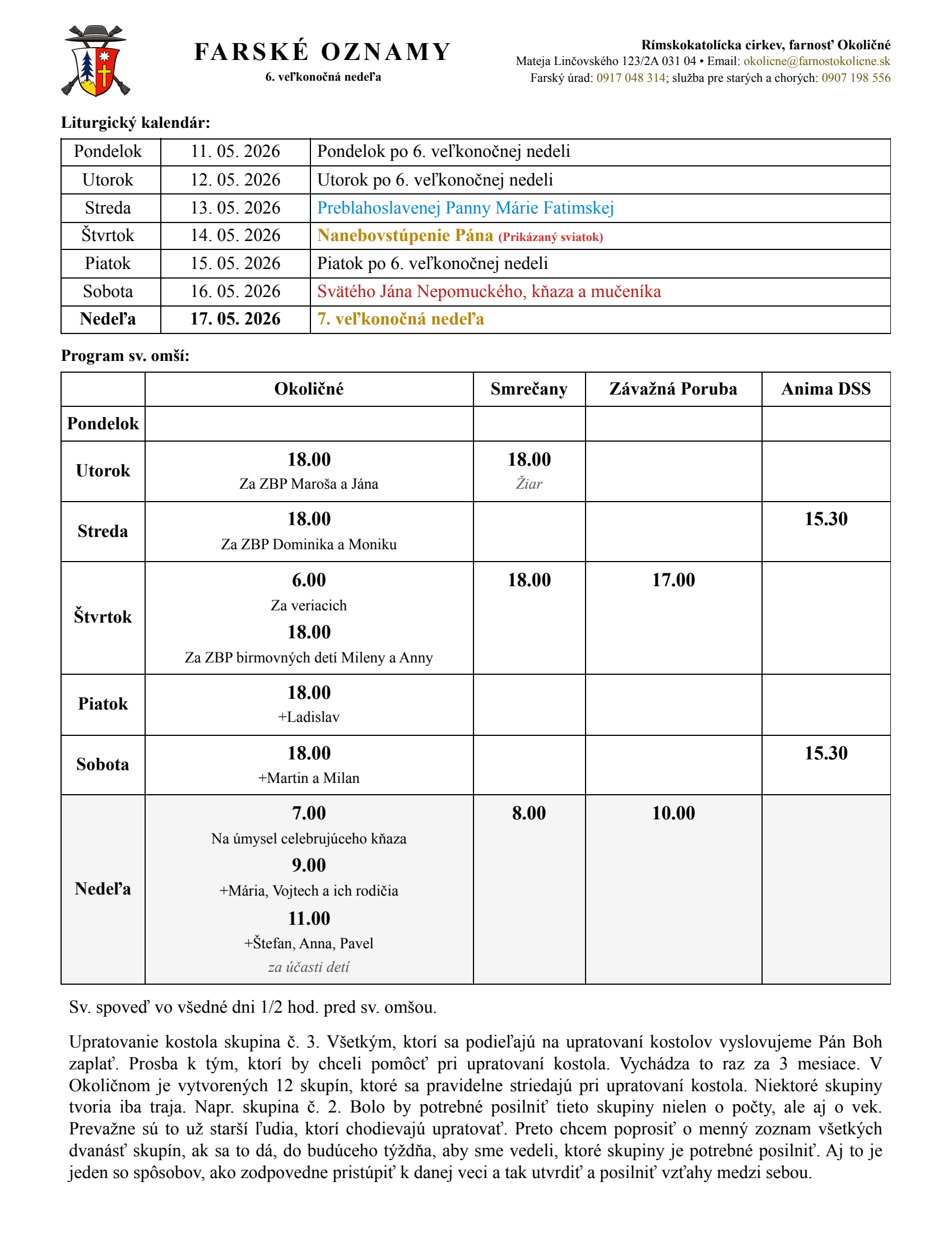 oznamy_tyzden_20_2026.pdf - strana 1